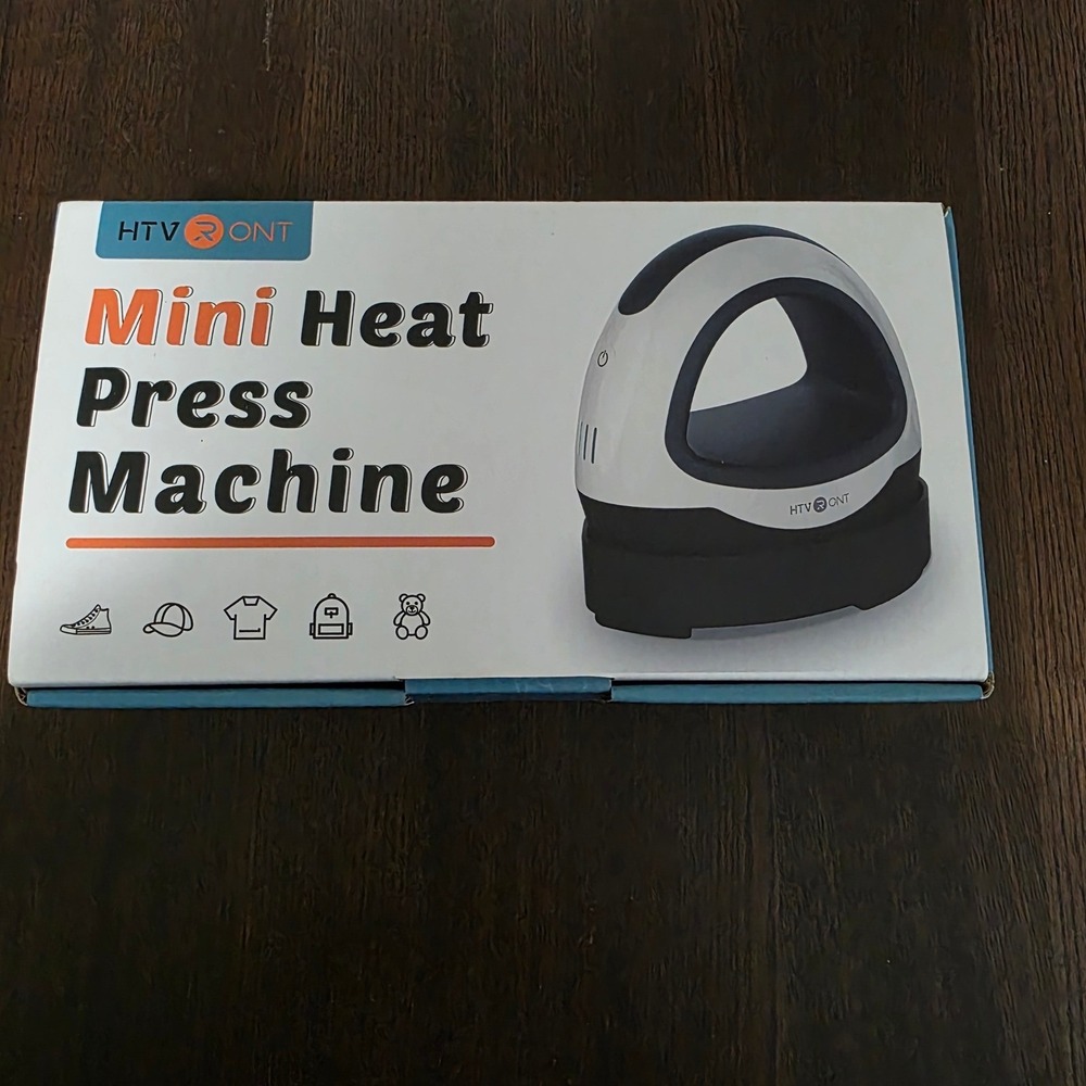 HTVRONT Mini Heat Press Machine for T-Shirts Shoes Hats Small HTV Vinyl Projects